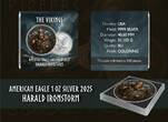 Polen 1 Dollar Silver coin 1 oz American Silver Eagle The Vikings Harald Ironstorm 2025 color mint / new