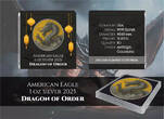 Polen 1 Dollar 2025 Silver coin 1 oz American Eagle Dragon of Order color dragon silver coin 999 mint / new