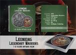 Vereinigte Staaten  Silver Medal 1 oz - Leonidas 1st (10th) Color - Legendary Warriors - 999 Silver Brilliant Uncirculated (STGL)
