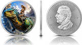 Kanada  Silver coin 1 oz Dinosaur Rider Color 2025 Dinosaur Canada Silver Coin 999 Brilliant Uncirculated