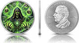 Kanada  Silver coin 1 oz Necromancer color 2025 Canada Silver Coin 999 Brilliant Uncirculated