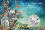 Australien 1 AUD Silver coin 1 oz Australia Koala 2025 Bison ANA Coin Show Special Oklahoma BU