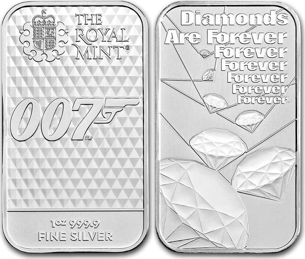 Großbritannien 2022 Royal Mint James Bond 007 Diamonds are Forever