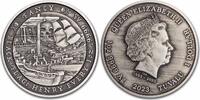 Silver coin Black Flag The Fancy 2023 1 oz Antique Finish Tuvalu Antique 999 Sil