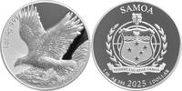 2 Dollars Silver coin 1 oz Samoa Golden Eagle 2025 (3.) Golden Eagle 999 Silver Prooflike Brilliant Uncirculated - Proof Like