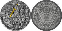 5 Dollar Silver coin 2 oz Niue 2024 - Legendary Swords - Excalibur Antik Finish