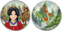 Fidschi  Silver Coin Fiji One Earth Komodo Manga 1 oz 2022 999 Color ST UV Effect Brillant uncirculated