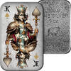 Polen  2 oz King of Spades Poker King of Spades 2024 Asturmint Cast Bar Silver Bar Uncirculated