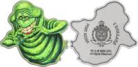 2 oz Ghostbusters 2024 Niue 40th Anniversary Slimer 999 silver coin Antique Finish Color