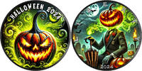 USA 1 USD Silver coin 1 oz ASE - Halloween 2024 - Ruthenium - Color -