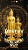 Tschad Silver coin 1 oz 7 Days Buddha Monday Gold-plated Shapes High Relief Silver -