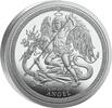 Großbritannien  Silver coin 1 oz Isle of Man Angel 2025 Dragon Slayer Silver Coin 999 Uncirculated