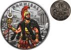 Vereinigte Staaten Silver Medal 1 oz - Hannibal (9) - Legendary Warriors Color Antique COA -