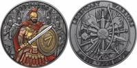 Vereinigte Staaten Silver Medal 1 oz - Leonidas 1st (10th) Color - Legendary Warriors - 999 Silver -