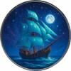 Polen 1 Dollar 2025 Silver coin 1 oz American Eagle Masters of the Seas #4 Starlight Nomad color mint / new / antique finish