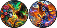 Polen Silver coin 1 oz - Dia de los Muertos - Special Edition - 2025 color ruthenium -