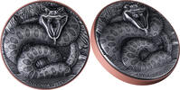 Vanuatu 10 Vatu Silver coin Double Silver Giant Anaconda 2025 155 grams copper/silver coin CLOCK -