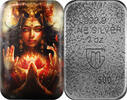 Polen Silver bar 2 oz Germania Mint Diwali Lakszmi cast bar silver bar 999 -