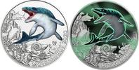 Österreich 3 Euro 2020 Coin Austria Mosasaurus Series Clow in the Dark Brilliant Uncirculated