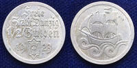 European Coins 1/2 Gulden Poland, Danzig: 1923  KM# 144  53,70 EUR  Excl. 13,47 EUR Verzending