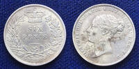 European Coins 6 Pence Great Britain: 1852  KM# 733  47,38 EUR  Excl. 13,47 EUR Verzending
