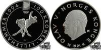 Norwegen 100 Kroner 100 Kronen 1991 - Eisschnelllauf -