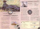 Unbekannt 0,34 Cent Briefmarken + Medaille Euro 2002 Numis-Card UNO New York - Gepard PP