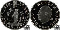 Norwegen 50 Kroner 50 Kroner 1991 - Kind auf Ski -