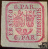 Rumänien Rumänien * 1864, 6 Parale Freimarke Vereinigtes Wappen -