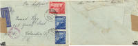 Österreich Österreich Luftpost-Brief 1947, 5 Schilling Freimarke Landschaftsbilder im Rakeltiefdruck -