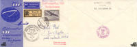 Österreich Österreich Luftpost-Brief 1954, 10 Schilling Flugpostmarke Heimische Vogelwelt Einzelfrankatur Eröffnungsflug SAS Nordpolroute -