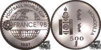 Mongolei 500 Tugrik 500 Tugrik 1997 - Fussball WM 1998 -