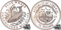 Liberien 20 Dollar 20 Dollar 2001 - Blauwal -