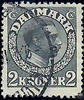 Albanien Dänemark o 1913 - Freimarken: König Christian X. - 2 Kronen -