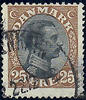 Dänemark Dänemark o 1919 - Freimarken: König Christian X. - 25 Ore -