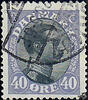 Dänemark Dänemark o 1918 - Freimarken: König Christian X. - 40 Ore -