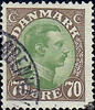 Dänemark Dänemark o 1920 - Freimarken: König Christian X. - 70 Ore -