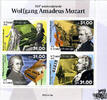 São Tomé und Príncipe ** 2021 - 265. Geburtstag W. A. Mozart Block -