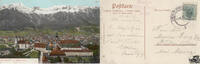 Österreich Ansichtskarte Innsbruck vom Berg Jsel. -