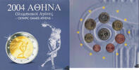 1 Cent - 2 Euro Euro KMS 2004 - Griechenland, Diskuswerfer -