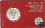 Frankreich  2 Euro 2022 - Olympiade 2024 ROT stplfr.