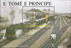 São Tomé und Príncipe Sao Tomé e Principe 1987 ** - Zug im Bahnhof -