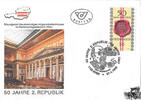 Österreich Österreich 1995 FDC, 6 Sch., 50 J. Zweite Republik -