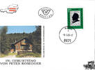 Österreich Österreich FDC 1993 - 5.50 S - 150. Geburtstag von Peter Rosegger -