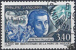 Andorra (franz.) o, 1991 - 200. Todestag von W. A. Mozart -