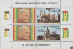 São Tomé und Príncipe Saó Tomé und Principe 1992 ** - Papstbesuch -