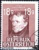Österreich o 1947 - 75. Todestag von Franz Grillparzer 18 Groschen -