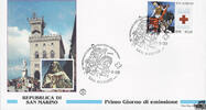 San Marino San Marino 1999 FDC - 50 Jahre Rotes Kreuz von San Marino -