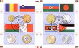 Österreich UNO Wien 2010 - o , € 5,20 - Flaggen und Münzen der Mitgliedstaaten (IV) -