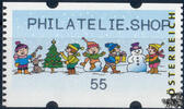 Österreich 2006 Automatenmarke ** - € 0,55 - Spielende Kinder im Schnee: Philatelie.Shop -